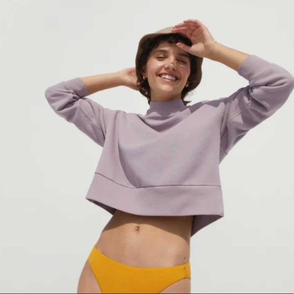 Everlane Track Cropped Sweatshirt